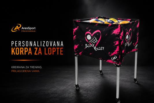 Personalizovane korpe za lopte – nova AresSport proizvodnja